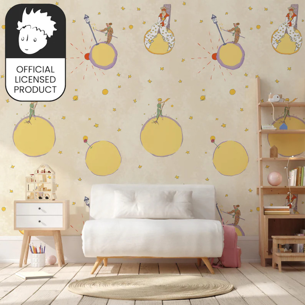 Carta da Parati Ufficiale Il Piccolo Principe Pianeti Personaggi