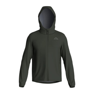Kappa - Chaquetas Hombre Mujer Verde - Logo Olymel