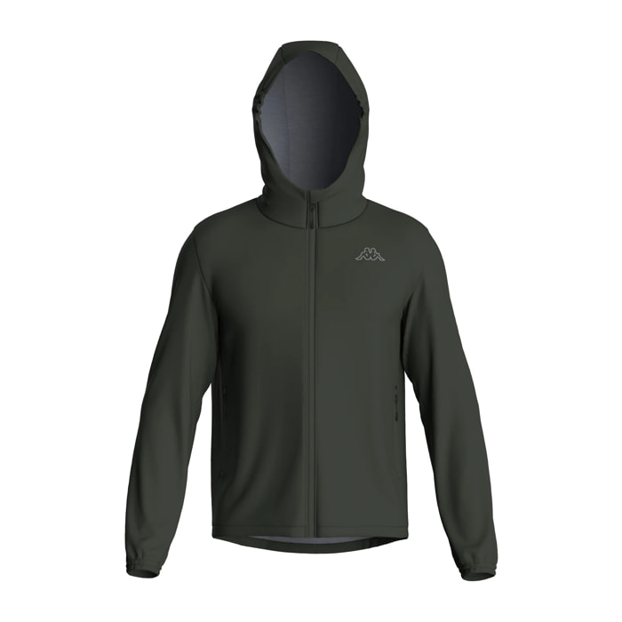 Kappa - Chaquetas Hombre Mujer Verde - Logo Olymel