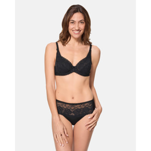 Sujetador con aros Flower Elegance. Con encaje reciclado