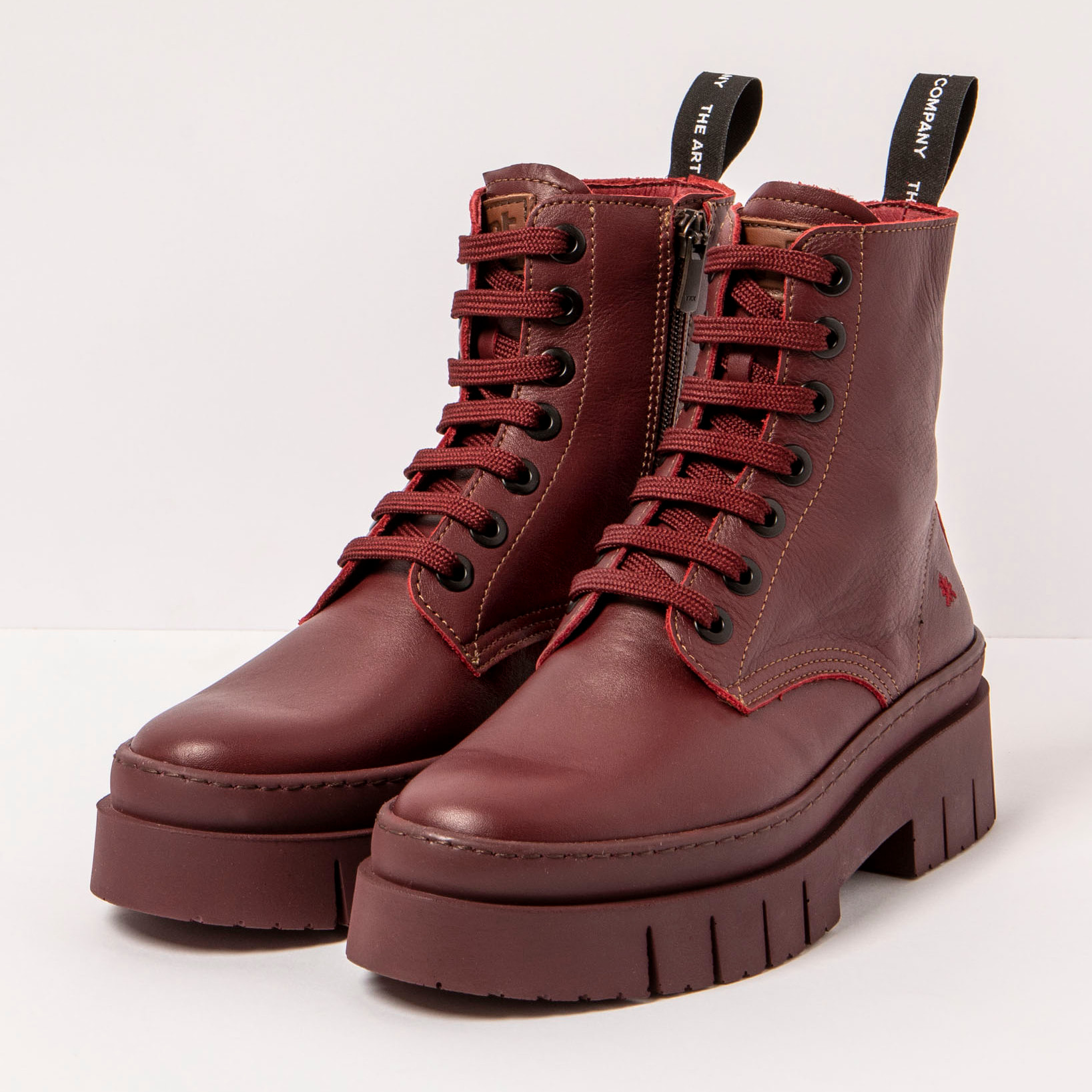 Botines 1953 NAPPA BURDEOS/AMBERES color Burdeos
