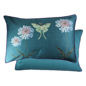 Taie d'oreiller Iris canard