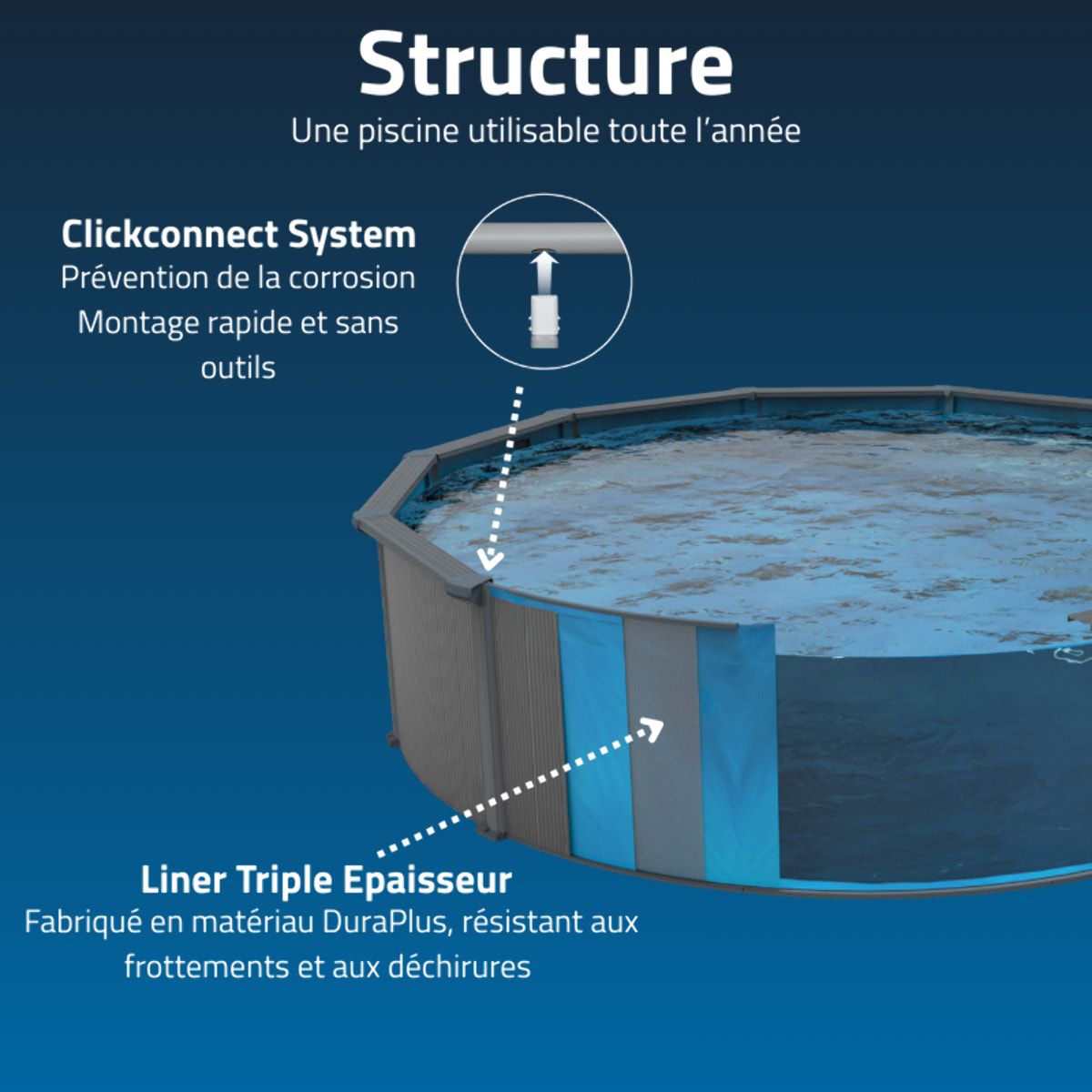 Bestway Piscine acier hors sol Ovale Hydrium 732 x 366 x 132 cm
