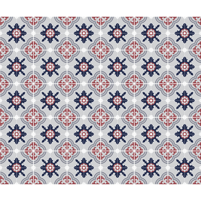 Stickers muraux - Sticker Mural Carrelage adhésif Cuisine Salle de Bain - 30 STICKERS CARRELAGES AZULEJOS LAURINA