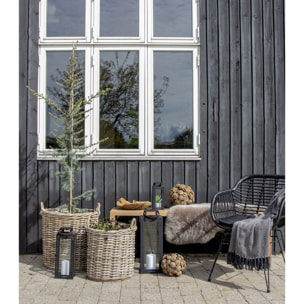 Set di 2 cesti Indo in rattan kubu naturale - misure assortite