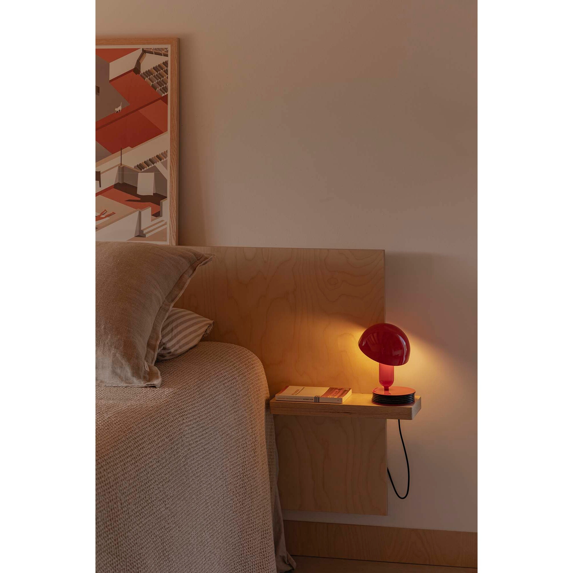 BELA Lampe de table pince rosso