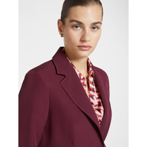 Elena Mirò - Blazer de cady - Burgundy