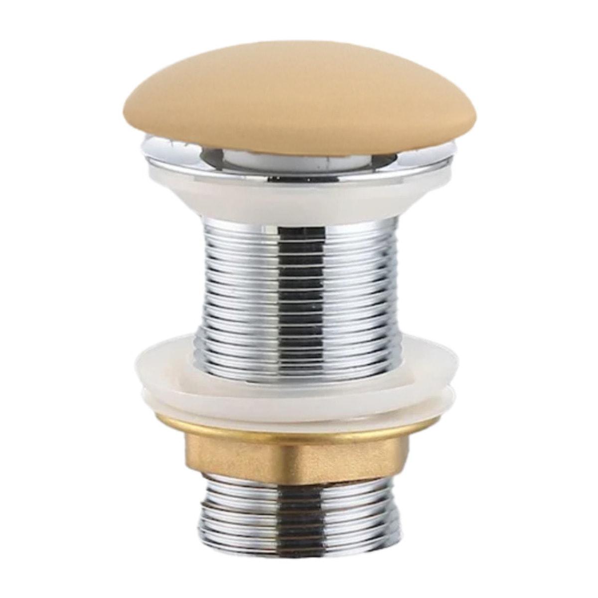 Bonde à écoulement libre 5/4'' - sans trop-plein - moka mat - PixL Ceramia