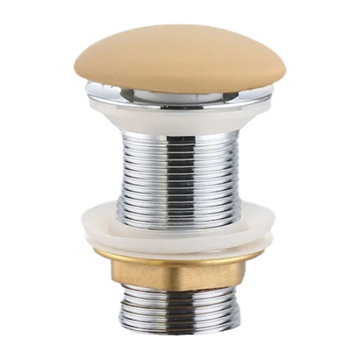 Bonde à écoulement libre 5/4'' - sans trop-plein - moka mat - PixL Ceramia