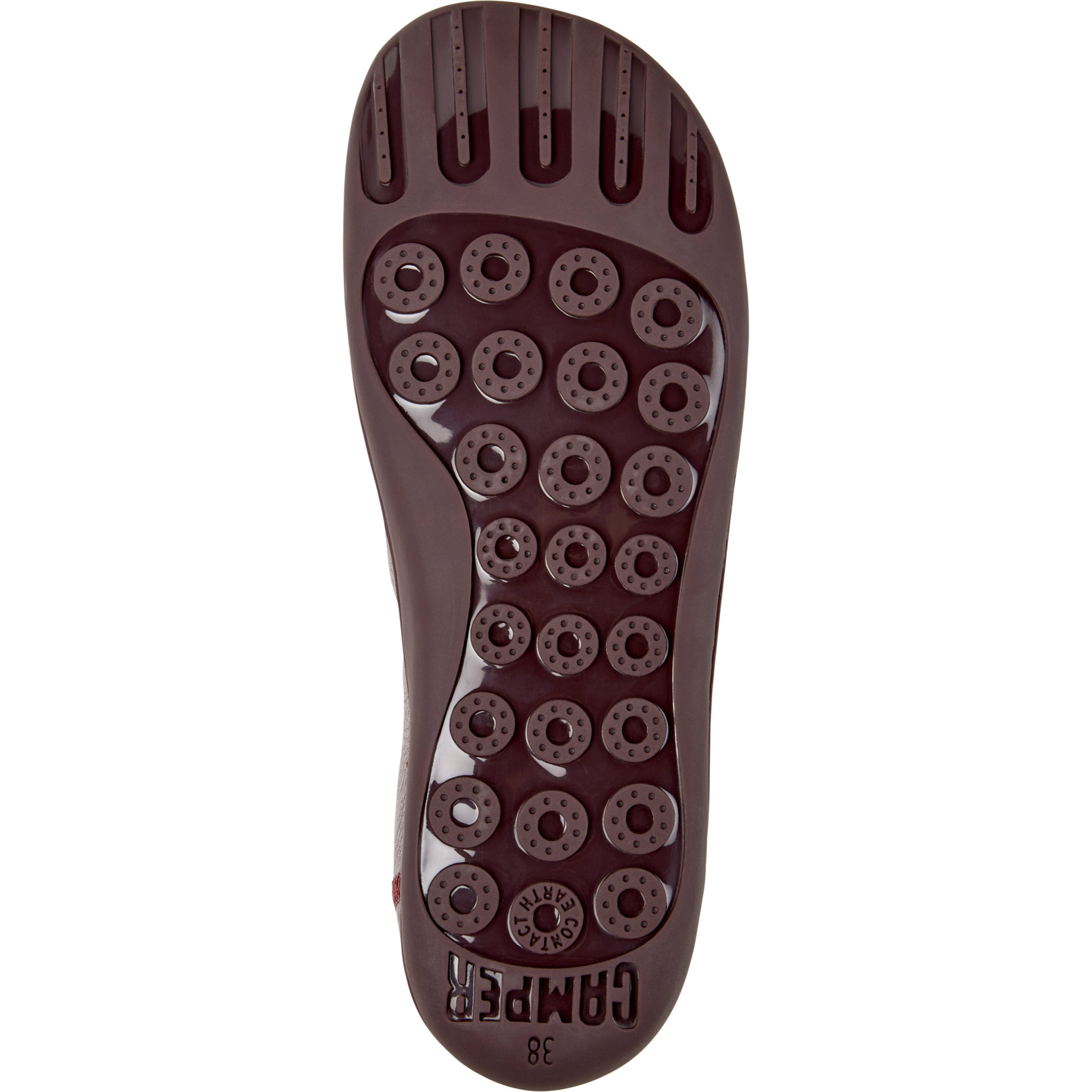 Zapatillas - CAMPER Peu Cami - Burdeos - Cuero liso