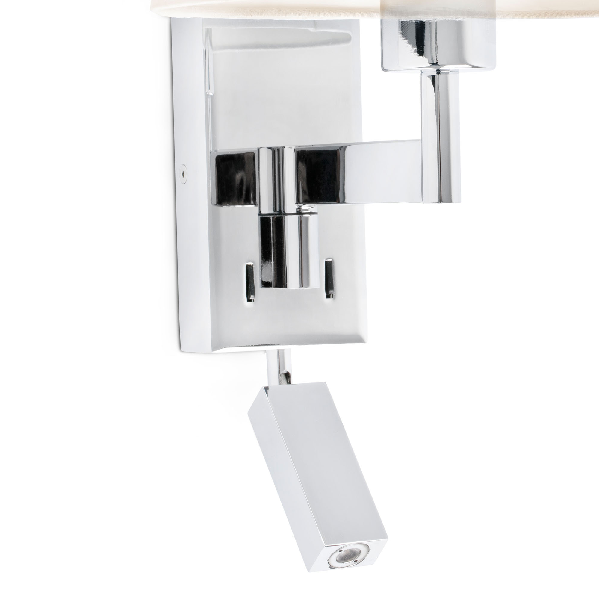 ARTIS Lampe applique avec lecteur chrome/beige