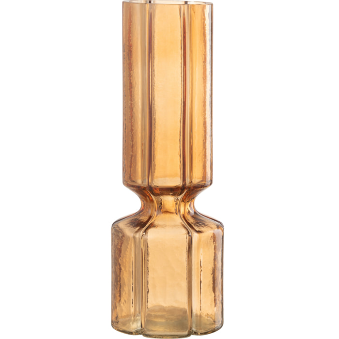 J-Line vase Jef Lignés - verre - orange -  28 cm de hauteur