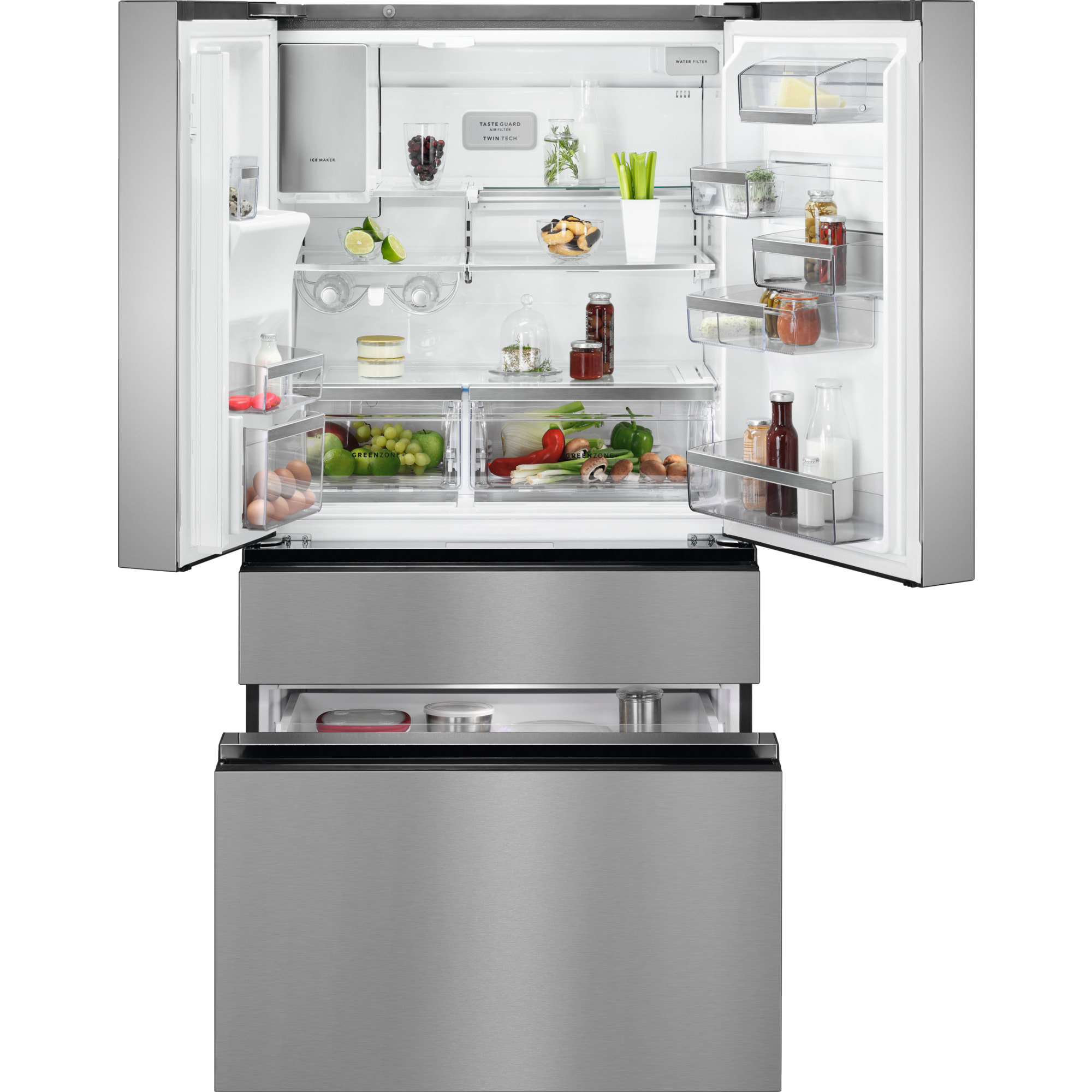 AEG Frigorífico americano Multi Door de libre instalación Serie 9000 Inox Antihuellas de 178,1 cm RMB954E9VX | Reacondicionado