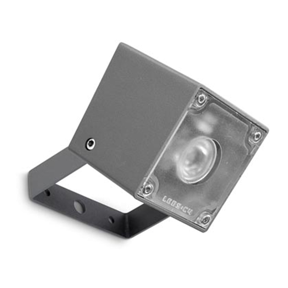 LEDS C4 Proyector IP65 Cube 1 LED 4 Blanco Neutro - 4000K Gris Urbano 184LM para Exterior de Pared, Jardín, Terraza