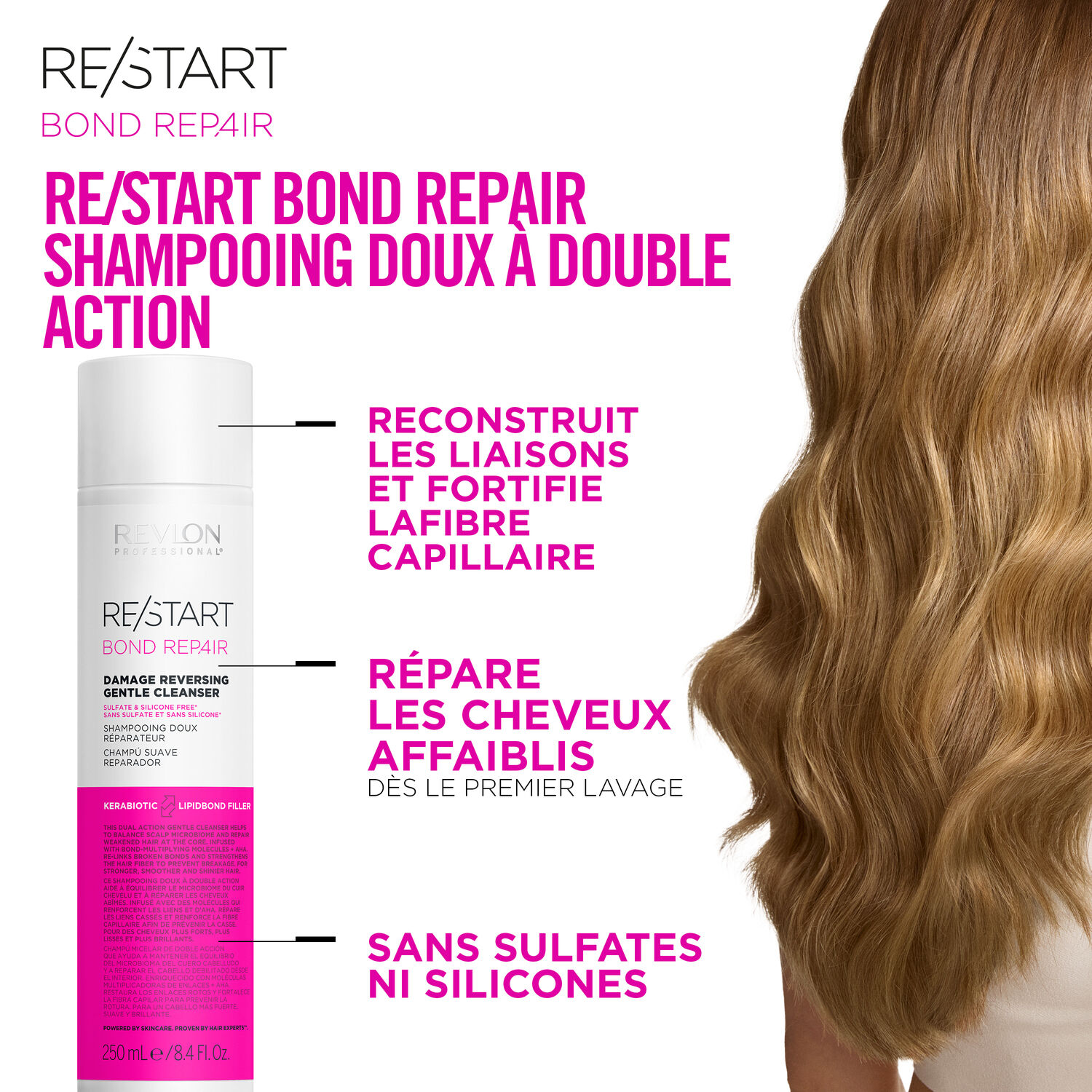 Re/start Bond Repair - Coffret Shampooing Réparateur Doux 250 ml + Masque Réparateur Intensif 250 ml