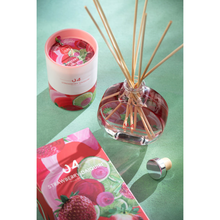 J-Line Bâtonnets parfumés - Daiquiri Fraise - verre - mix