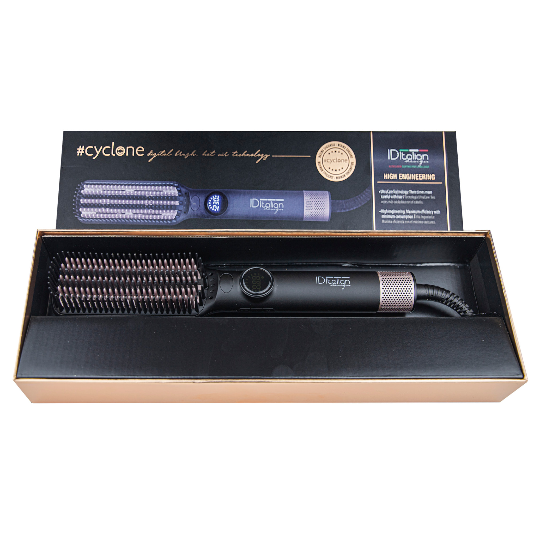 Brosse Lissante Professionnelle Cyclone Digital Air Tech