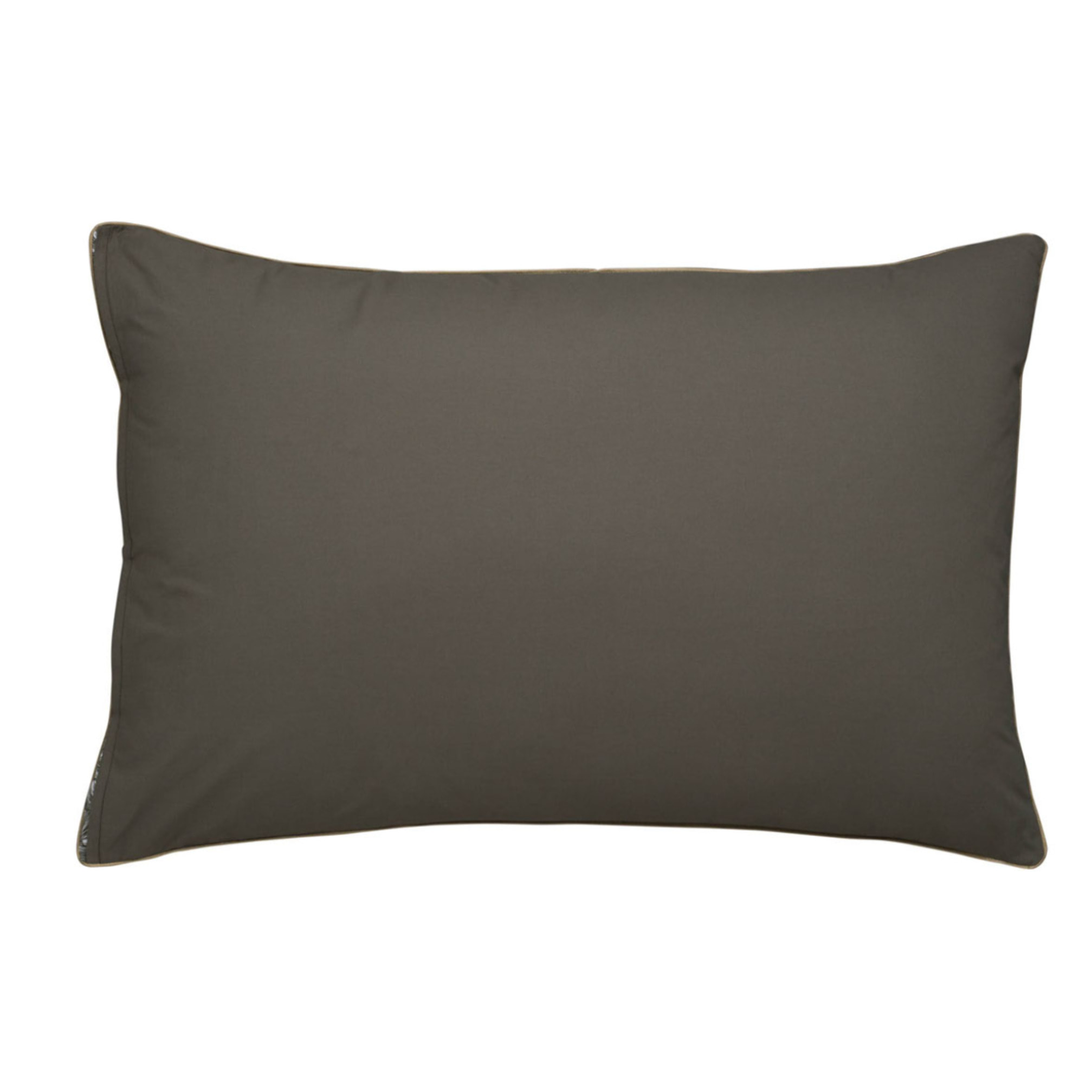 Taie d'oreiller imprimée en percale de coton, OSMOSE, Vert kakhi