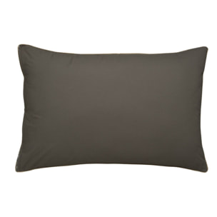 Taie d'oreiller imprimée en percale de coton, OSMOSE, Vert kakhi