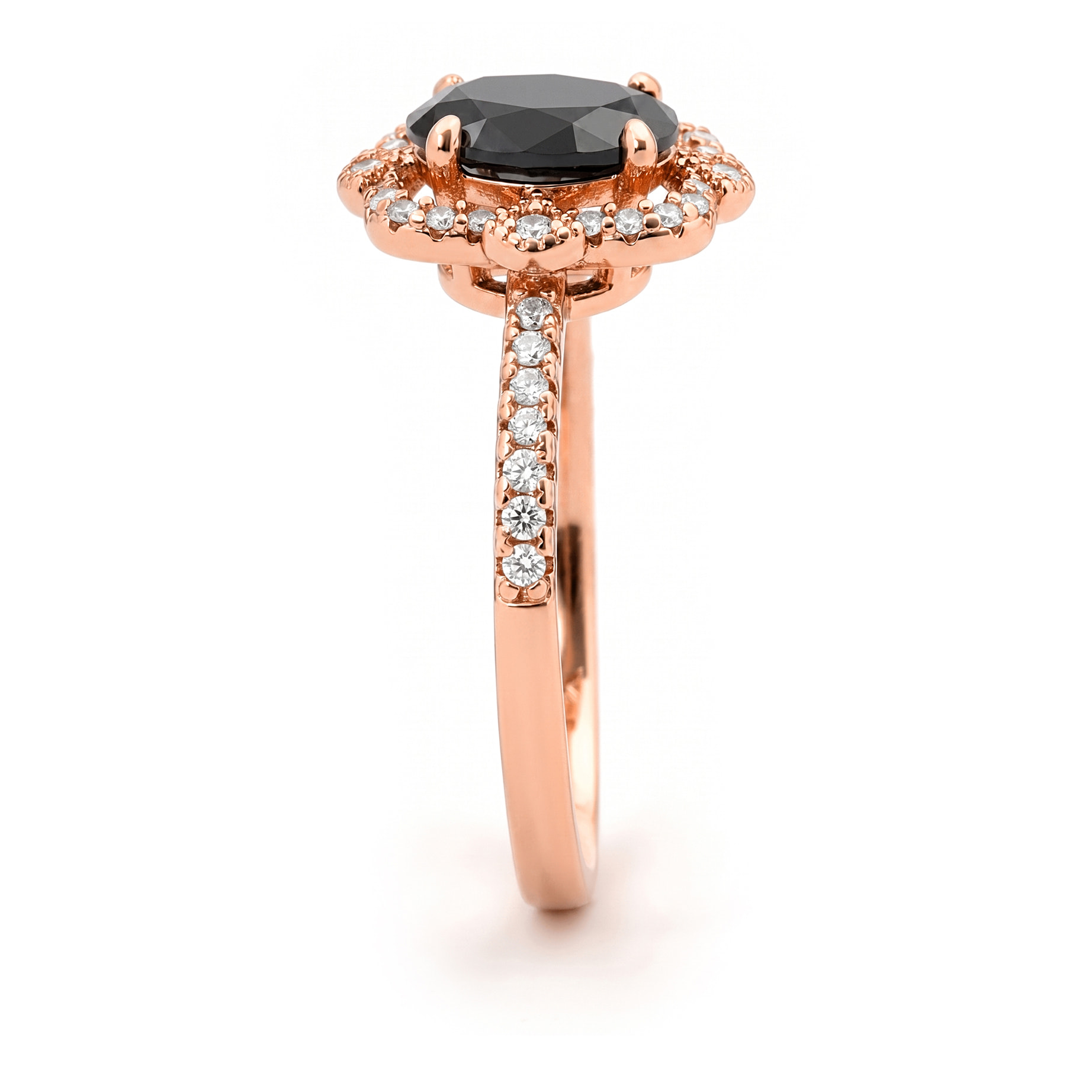Anillo Larin acabado oro rosa 18k