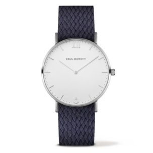 Reloj Paul Hewitt PH-SA-S-ST-W-17M Unisex Analogico Cuarzo con Correa de Nylon