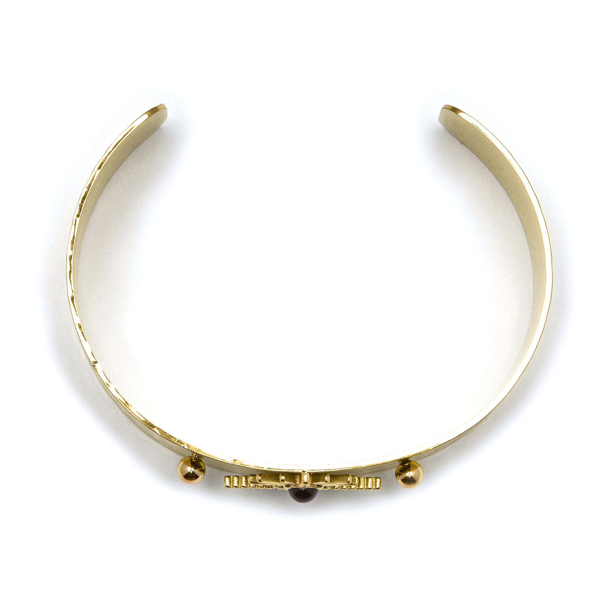 Pulsera de Onix acabada en oro amarillo de 18K- Nepai