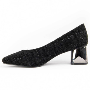 Zapato De Tacón - Negro - Altura: 5 Cm