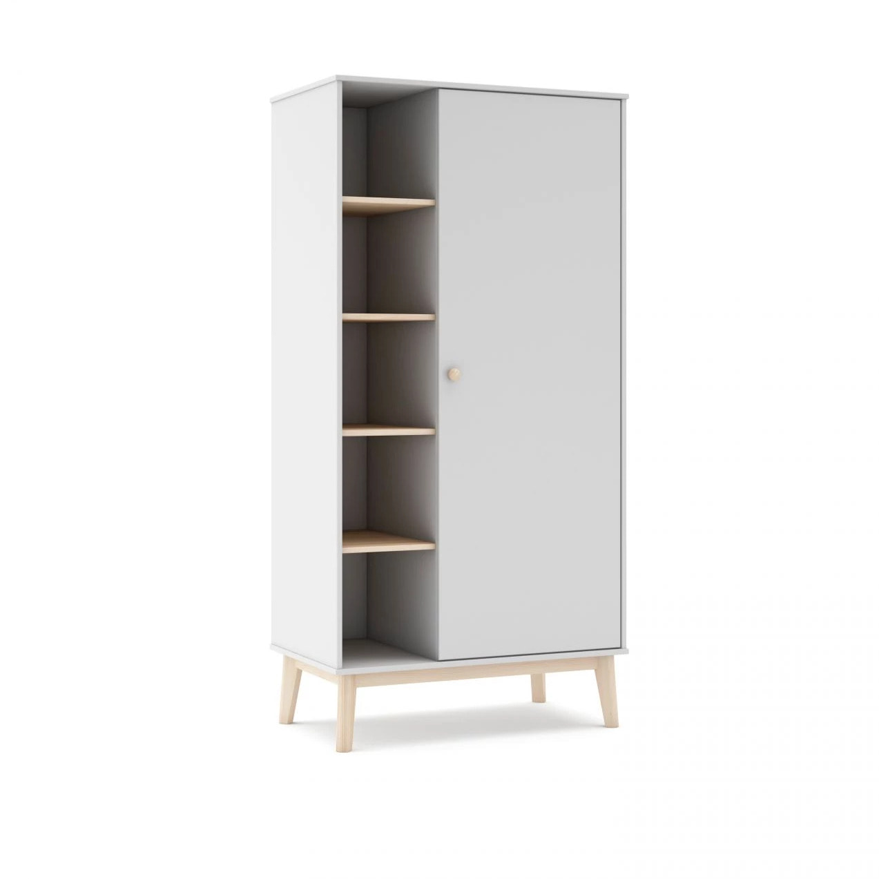 Armario juvenil Misty Breeze Blanco - Oak Soft
