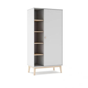 Armario juvenil Misty Breeze Blanco - Oak Soft