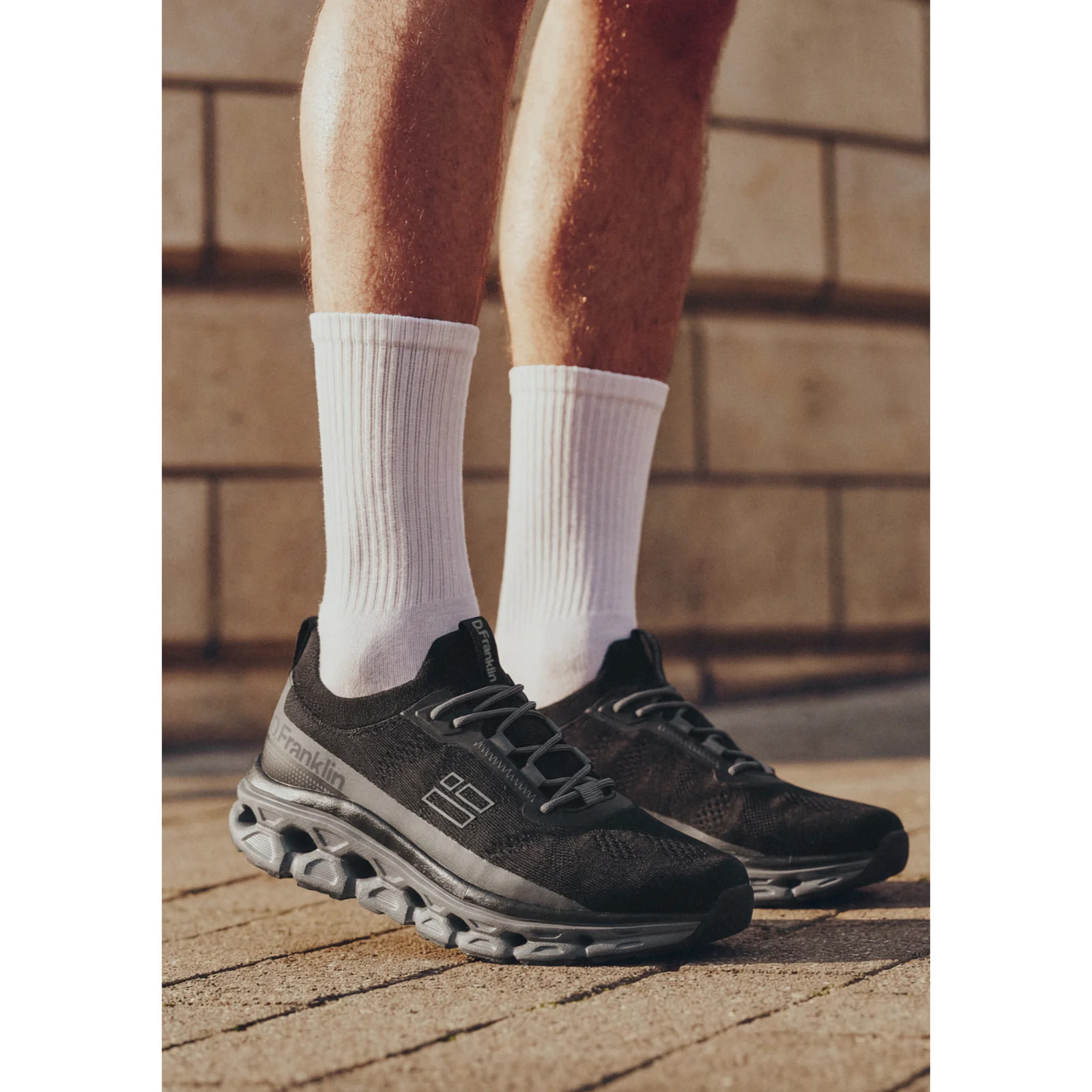 Zapatillas Unisex Aero Mesh en Negro y Gris D.Franklin