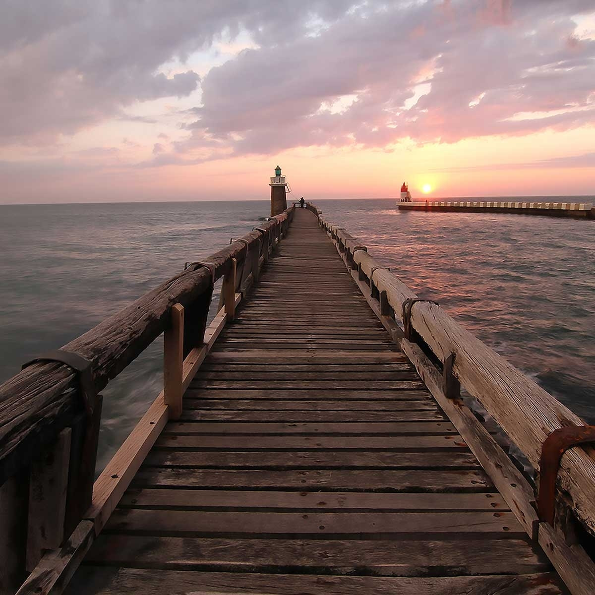 Tableau vue sur l'estacade capbreton Tableau alu Dibond
