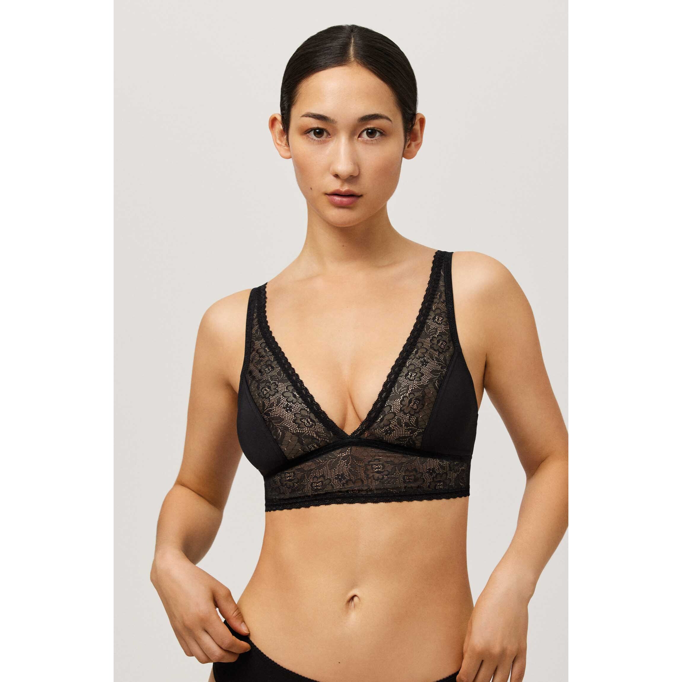 Reggiseno bralette senza ferretto nero