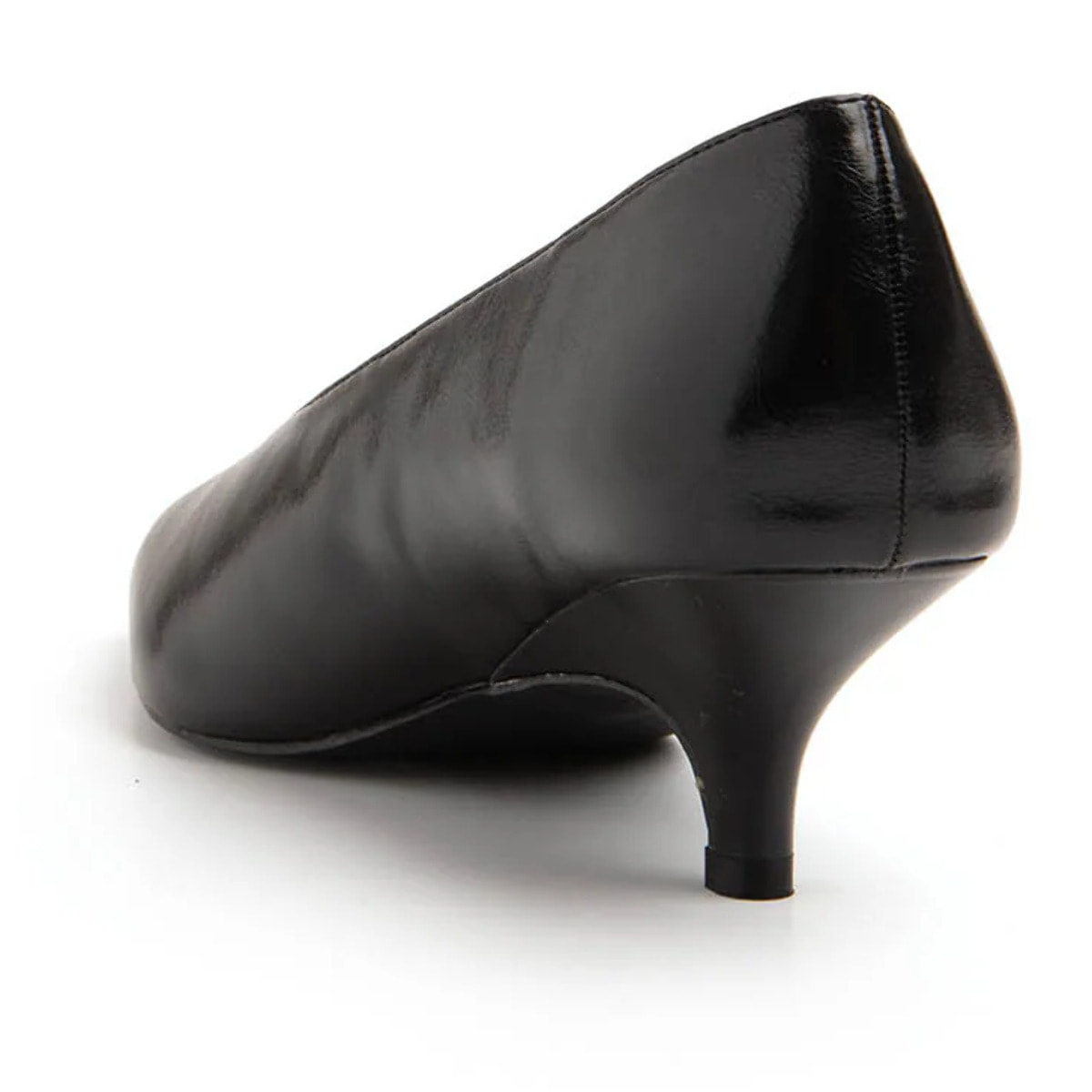 Decolleté con scollo a cuore e tacco 3 cm - NERO