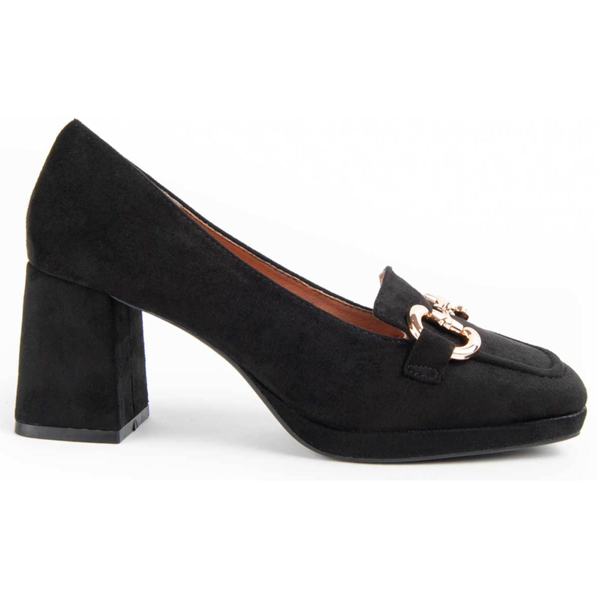 Zapato De Tacón - Negro - Altura: 7 Cm