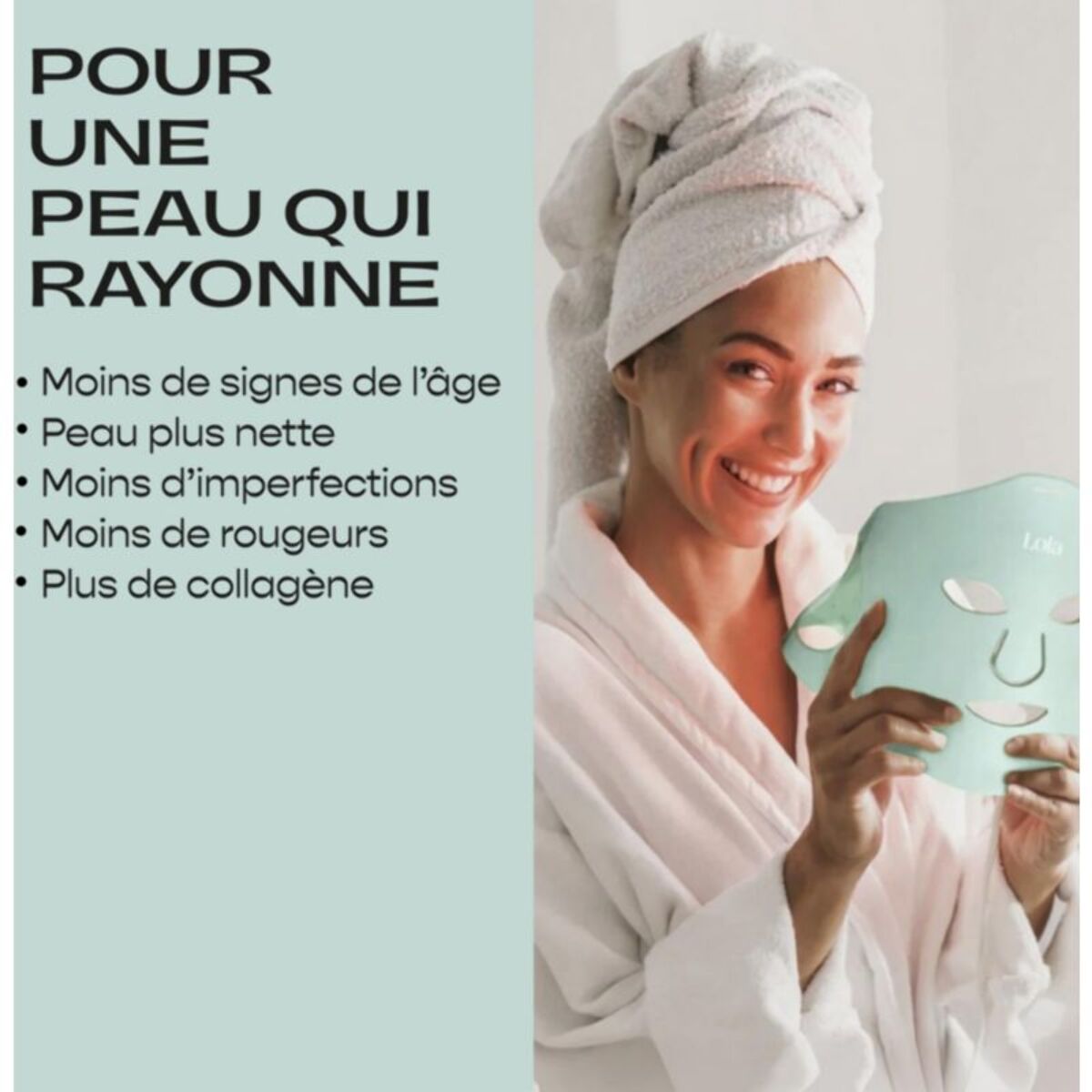 Masque LED LOLA Glow Mint