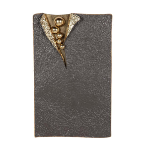 Adorno Pared Metal Dorado Negro 62x8x100 Cm