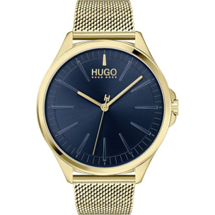 Reloj Hugo 1530178 Hombre Analogico Cuarzo con Correa de Acero inoxidable