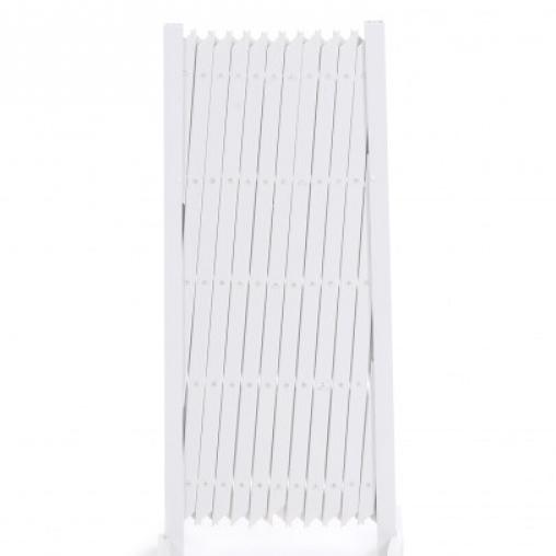 Barrière en plastique extensible - blanc - 87 x 35/220 cm - Veepee