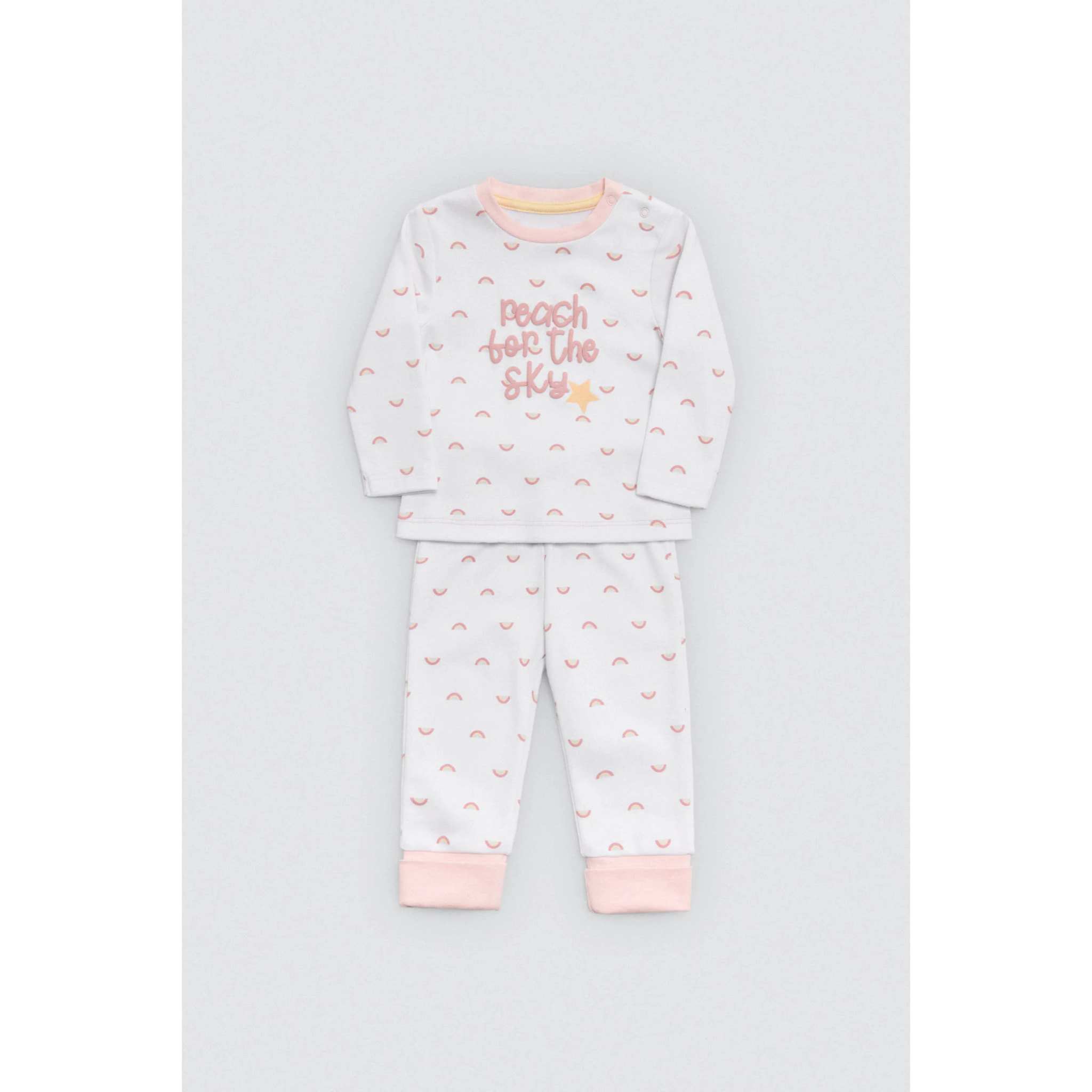 Set per neonato a maniche lunghe con stampa Rainbowland