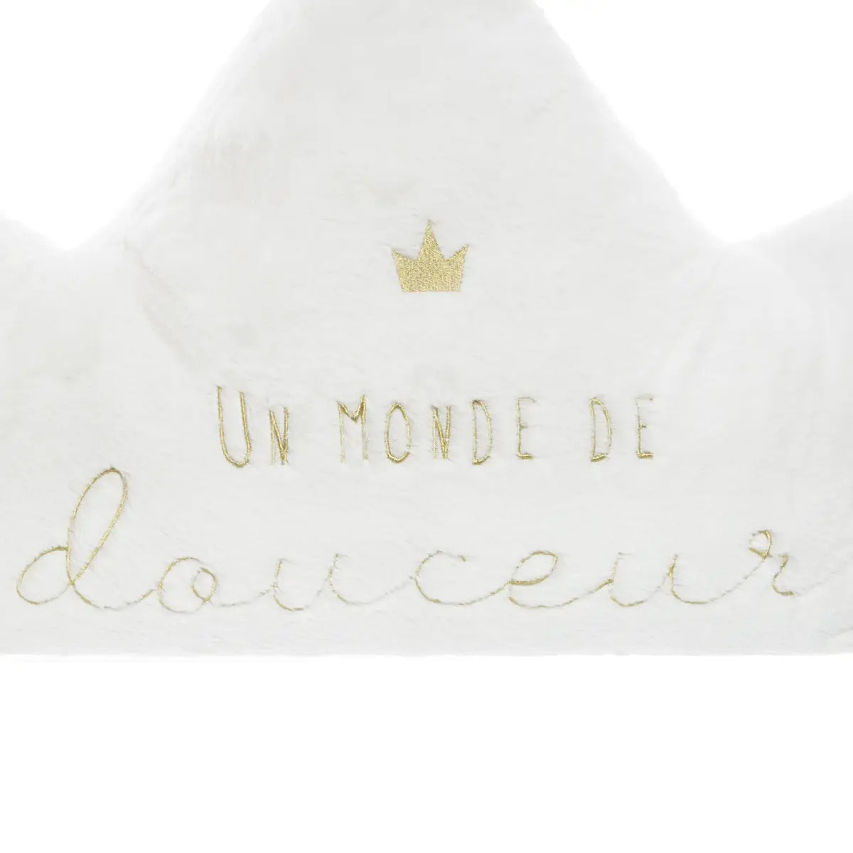 Grand coussin "Douceur" princesse blanc 76x60cm