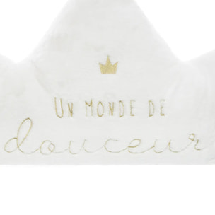 Grand coussin "Douceur" princesse blanc 76x60cm