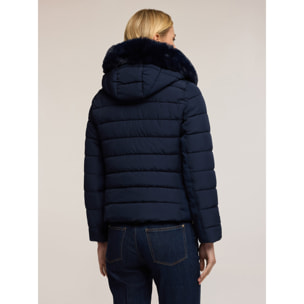 Motivi - Plumífero corto con capucha - Azul