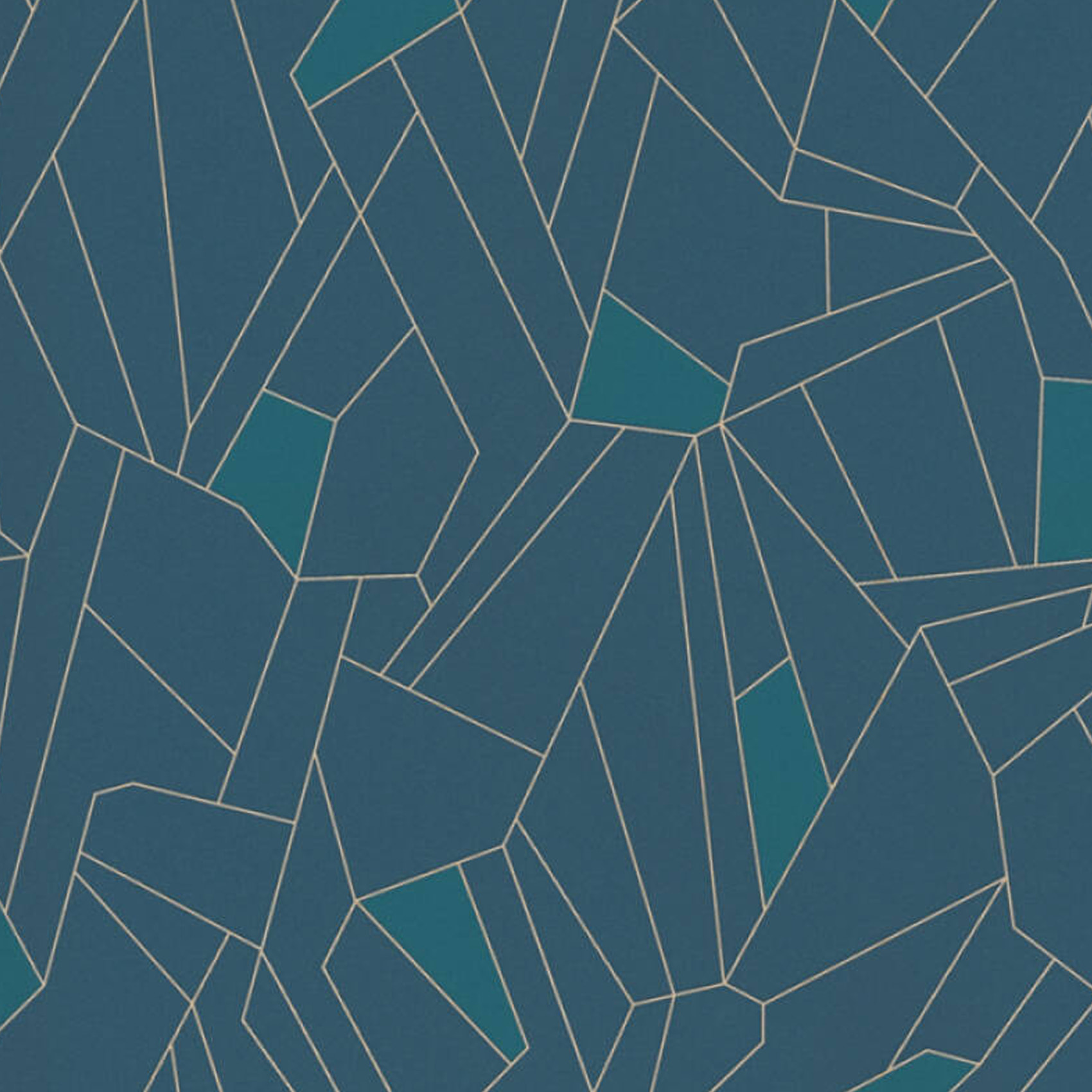 Papier peint kaleido - Bleu