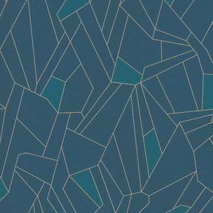 Papier peint kaleido - Bleu