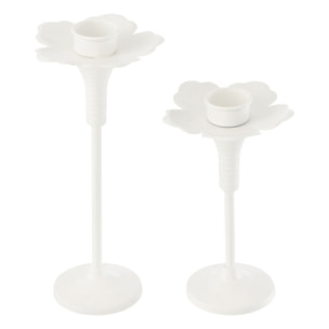 J-Line chandelier Oldies - métal - blanc - set de 2