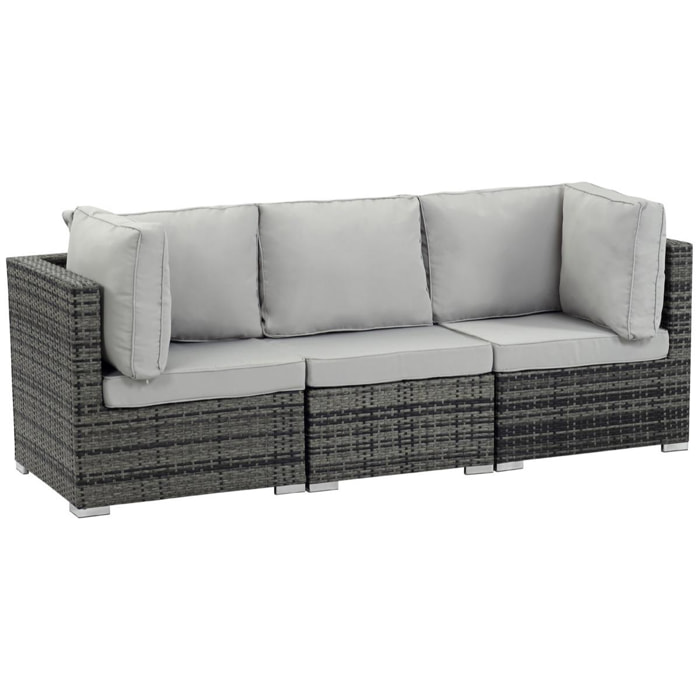 Salon jardin modulable ''Ibiza'' - Florida - Gris