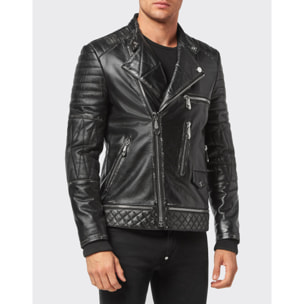 PHILIPP PLEIN Leather Biker