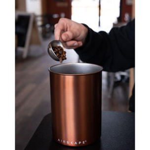 Boite à café AIRSCAPE métal 500gr Cuivre brossé