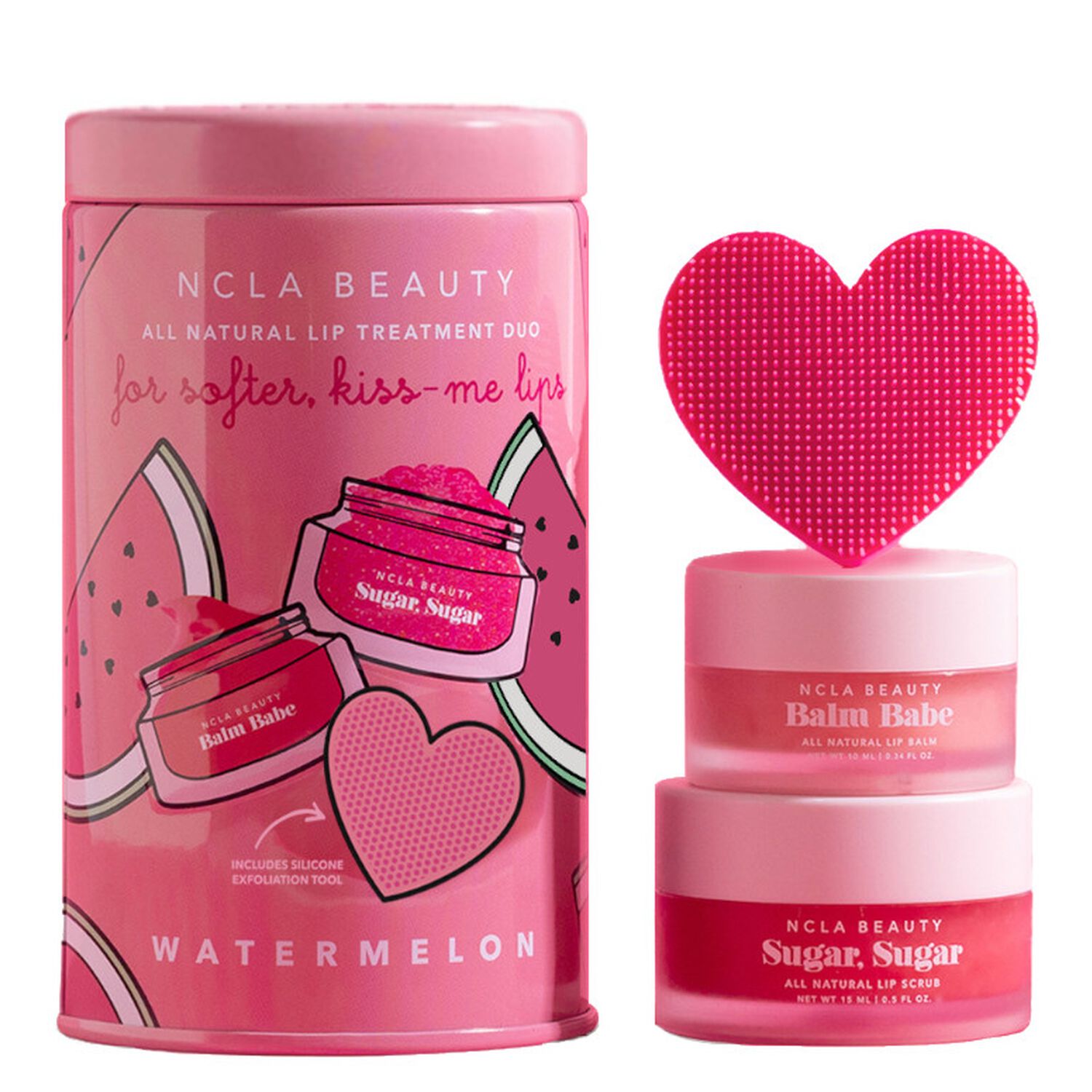 Watermelon - Duo Baume 10 ml + Scrub 15 ml + Exfoliant en Silicone