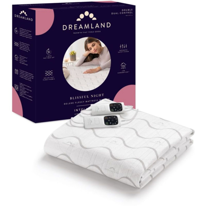 Surmatelas chauffant DREAMLAND BLISSFUL NIGHT DOUBLE 6T 150X137